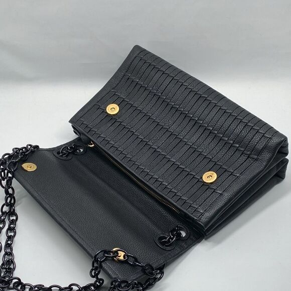 Nancy Gonzalez Madison Woven Leather Shoulder Bag - Picture 7 of 10